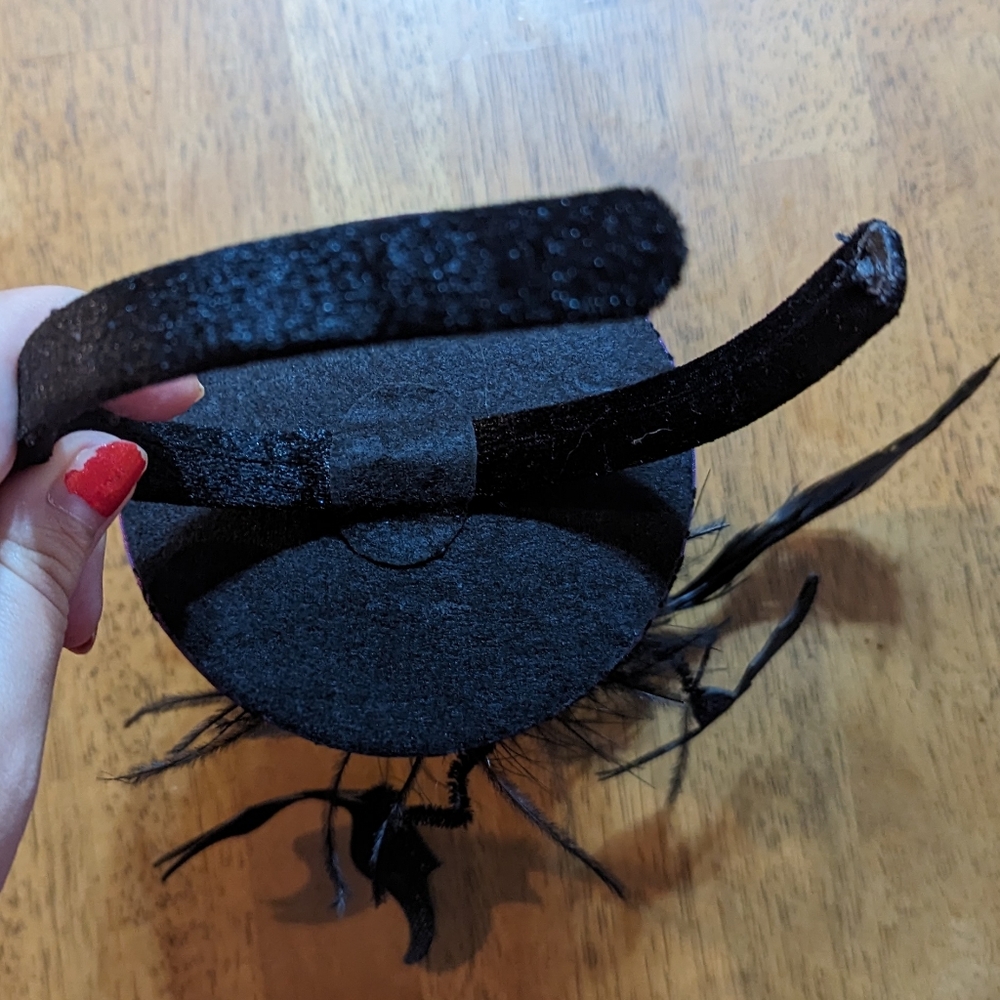 Halloween Bat Top Hat Headband (Adult Sized) - Picture 4 of 4